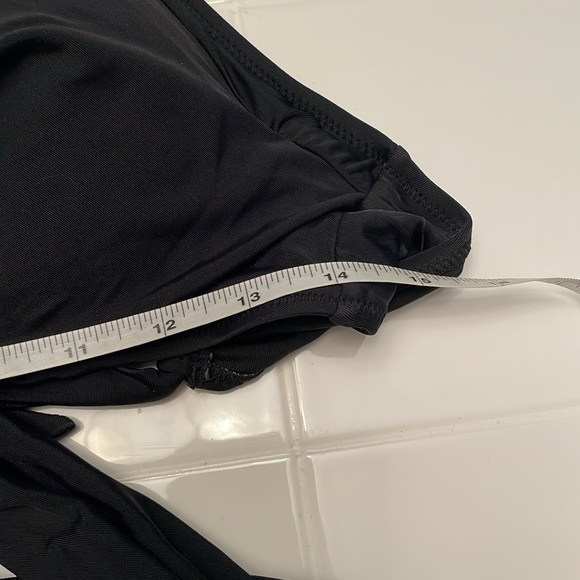 Cupshe Black Cutout Halter Style One Piece Monokini Bathing Suit, Size L - Picture 10 of 16